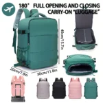 40X30X20Cm Boarding Travel Backpack, Compatible with Ryanair, Easyjet, and Wizardair Budget Backpacks (Select Products)